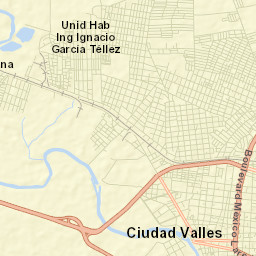 Ciudad Valles Street Map