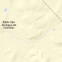 Ojo de Agua de Crucitas Street Map