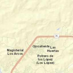 Ojocaliente Street Map
