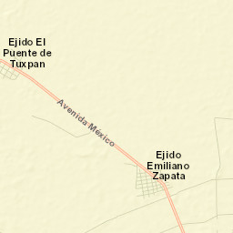 Colonia Emiliano Zapata Street Map