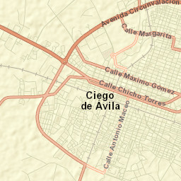 Ciego de Ávila Street Map