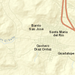 Santa María del Río Street Map
