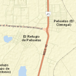 El Refugio de Peñuelas Street Map