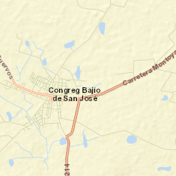 Bajío de San José Street Map