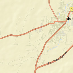 Sendhwa Street Map