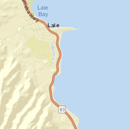 Lā‘ie Street Map