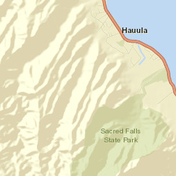 Hau‘ula Street Map