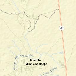 Mechoacanejo Street Map