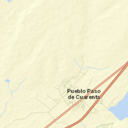 Paso de Cuarenta Street Map