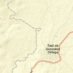 Teúl de González Ortega Street Map