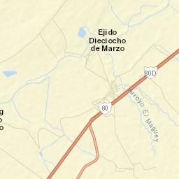 Dieciocho de Marzo Street Map