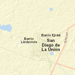 San Diego de la Unión Street Map