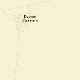 Dzonot Carretero Street Map