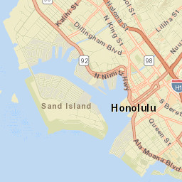 Honolulu, Hawai'i Street Map