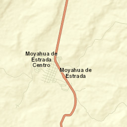 Moyahua de Estrada Street Map