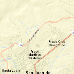 La Calera Fraccionamiento Street Map