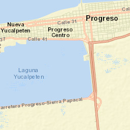 Progreso Street Map
