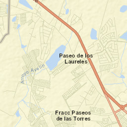 Fraccionamiento Paseo de las Torres Street Map