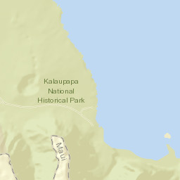 Kalawao County Street Map