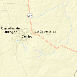 Cañadas de Obregón Street Map