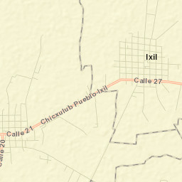 Chicxulub Pueblo Street Map