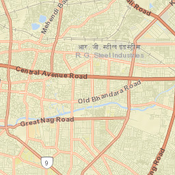 Nagpur Division Street Map