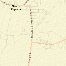 Sierra Papacal Street Map