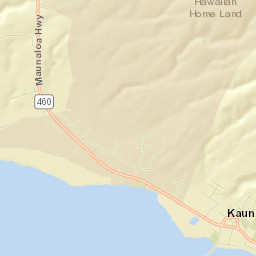 Kaunakakai Street Map