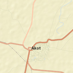Akot Street Map