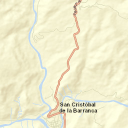 San Cristóbal de la Barranca Municipality Street Map