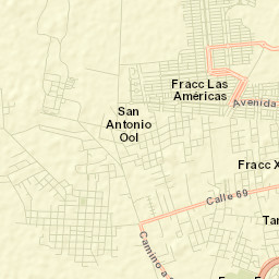 Dzityá Street Map