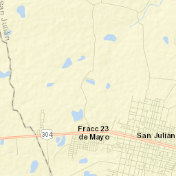 Colonia Veintitrés de Mayo Street Map