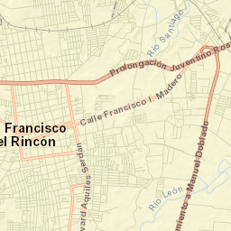 San Francisco del Rincón Street Map