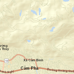 Cẩm Phả Mines Street Map