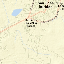 San José Iturbide Street Map