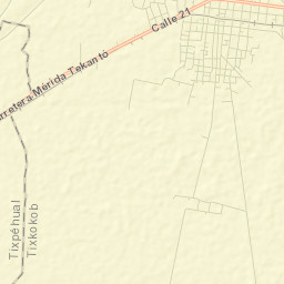Tixkokob Street Map
