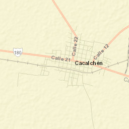 Cacalchen Street Map