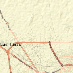 Las Tunas Street Map