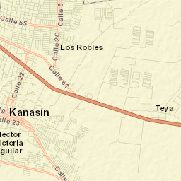 Kanasín Street Map