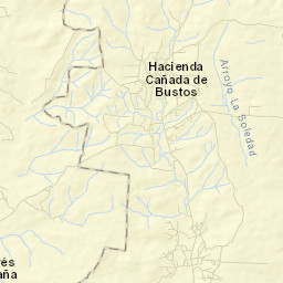 Cañada de Bustos Street Map