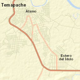 Álamo Street Map