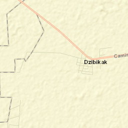 Dzibikak Street Map