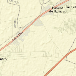 Itzincab Palomeque Street Map
