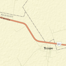 Ticopó Street Map