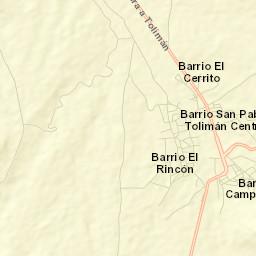 San Pablo Tolimán Street Map