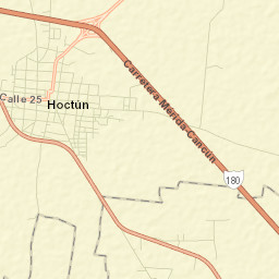 Hoctun Street Map