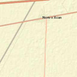 Nuevo Xcán Street Map