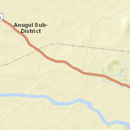 Angul District Street Map