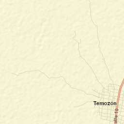 Temozon Street Map