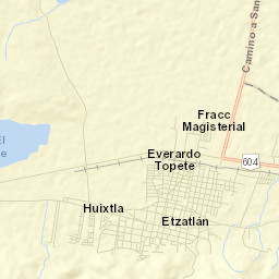 Etzatlán Municipality Street Map